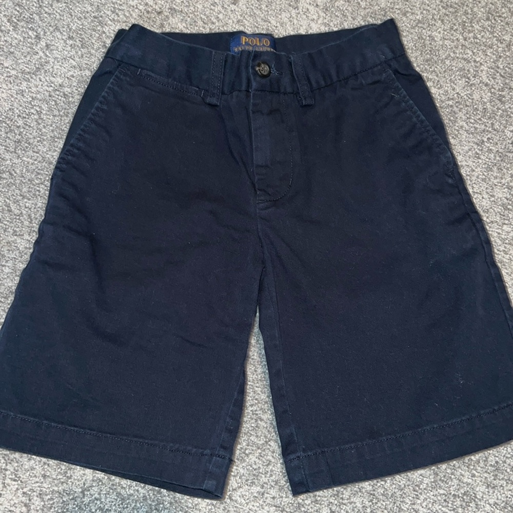POLO RALPH LAUREN Big Boys Navy Chino shorts!